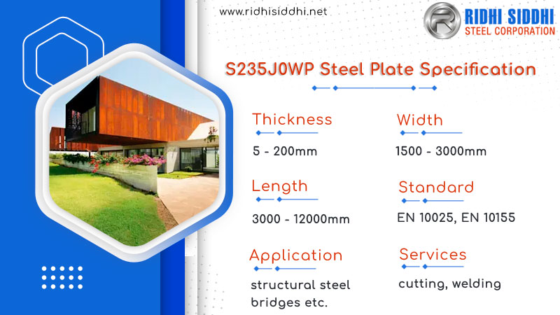 S235J0WP steel plate specification