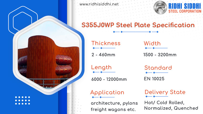 S355J0WP steel plate specification